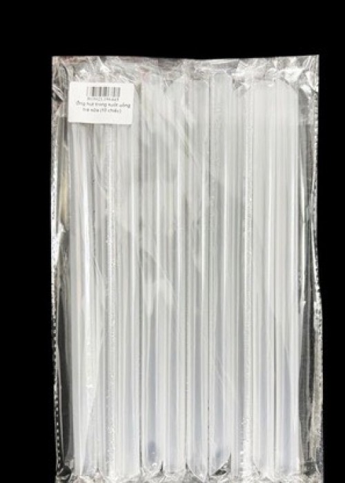 Ống hút trong suốt uống trà sữa (10 chiếc)