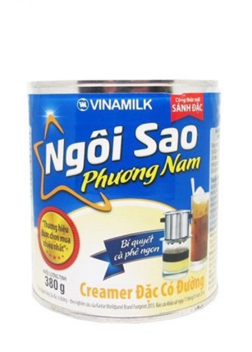 Sữa đặc có đường Ngôi Sao Phương Nam xanh dương 380g