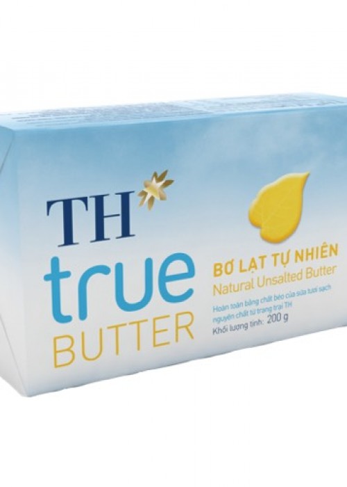 Bơ nhạt tự nhiên TH True thỏi 200g