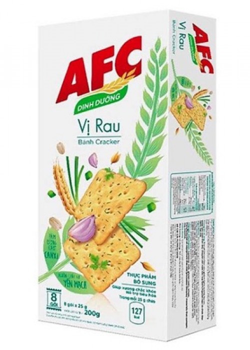 Bánh cracker vị rau AFC Dinh Dưỡng 