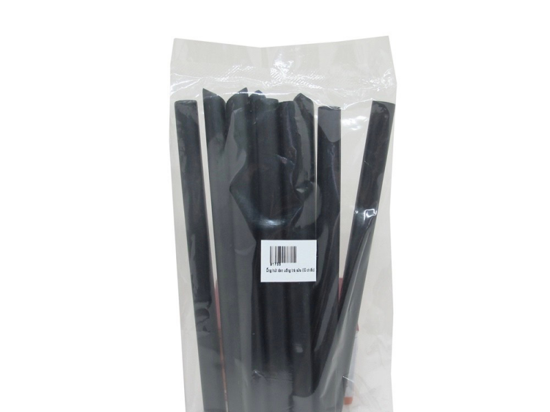 Ống hút đen uống trà sữa (10 chiếc)